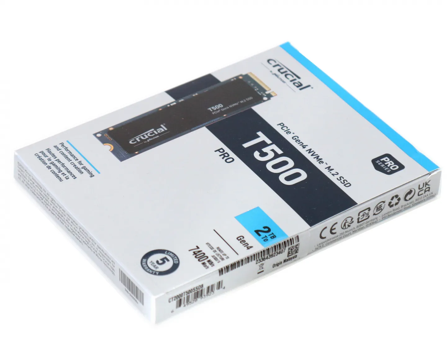 Crucial T500 PRO 2TB PCIe Gen4 NVMe SSD Review