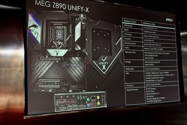 MSI MEG Z890 Unify-X Motherboard Specifications and Features Revealed